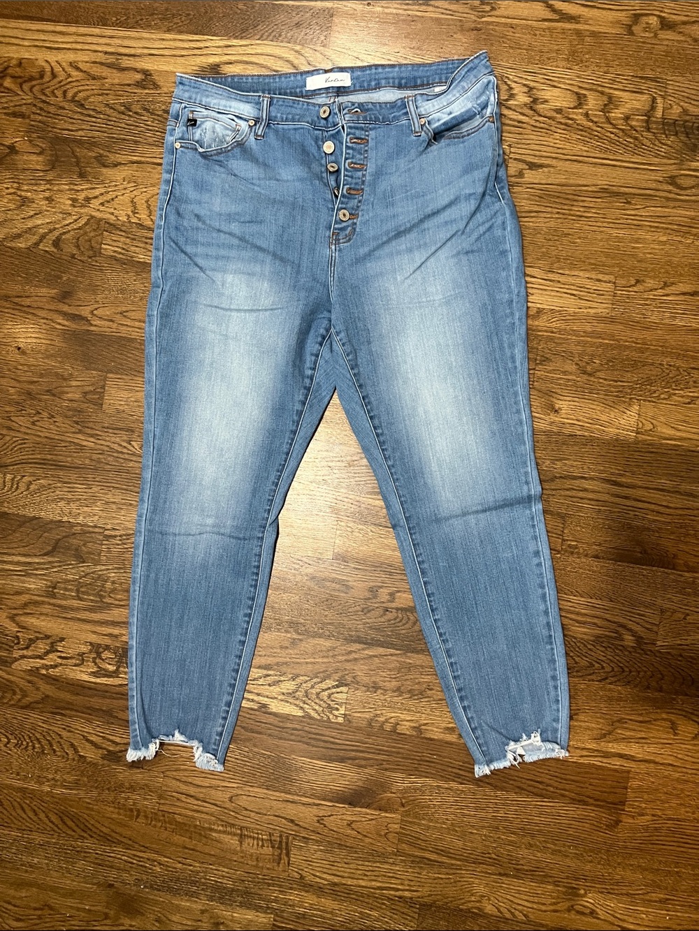 KanCan Button-Fly Light Blue Women's Jeans